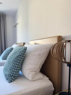 Ein Bett oder Betten in einem Zimmer der Unterkunft Gasthaus Wollscheid