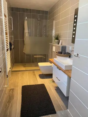 Ein Badezimmer in der Unterkunft Ferienwohnung Laura