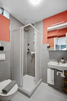 Ein Badezimmer in der Unterkunft Gemütliches & Modernes Apartment