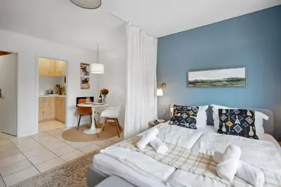 Küche/Küchenzeile in der Unterkunft Gemütliches & Modernes Apartment