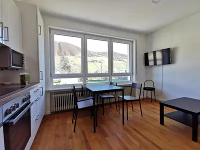 Küche/Küchenzeile in der Unterkunft Ferienwohnung Zum Moselfischer