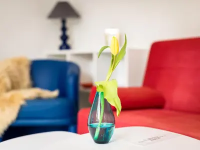 Ein Sitzbereich in der Unterkunft Apartment Kiefernweg by Interhome
