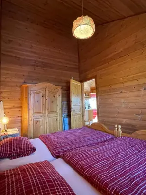 Ein Bett oder Betten in einem Zimmer der Unterkunft Holiday Home Löwenzahn by Interhome