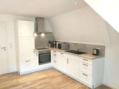 Küche/Küchenzeile in der Unterkunft Ferienwohnung am Weingarten