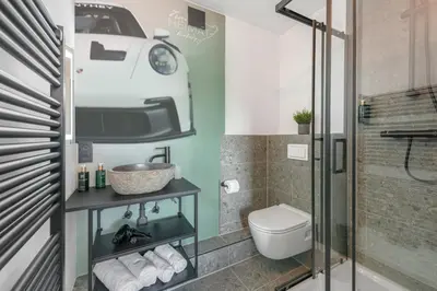 Ein Badezimmer in der Unterkunft Hotel Zweite Heimat Nürburg