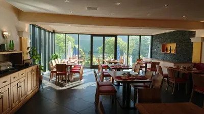 Ein Sitzbereich in der Unterkunft Weingut Lehnert-Veit Gutshotel