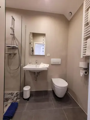 Ein Badezimmer in der Unterkunft Weingut Lehnert-Veit Gutshotel