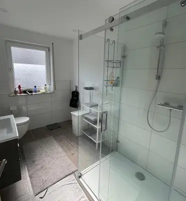 Ein Badezimmer in der Unterkunft Ferienwohnung FM Moselle