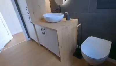 Ein Badezimmer in der Unterkunft Tiny Haus EMH Peterswald, Hunsrück