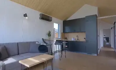 Küche/Küchenzeile in der Unterkunft Tiny Haus EMH Peterswald, Hunsrück