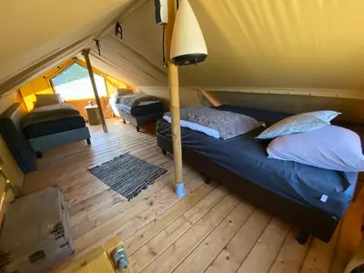 Ein Bett oder Betten in einem Zimmer der Unterkunft Safritop Sabine Emanuel