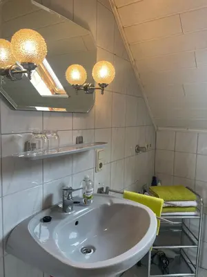 Ein Badezimmer in der Unterkunft Ferienwohnung Weingut Sanders & Sanders
