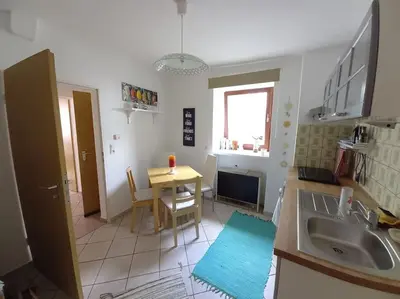 Küche/Küchenzeile in der Unterkunft Fachwerk-Romantik 1 an der Mosel