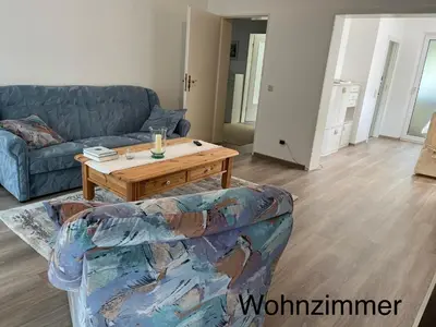 Ein Sitzbereich in der Unterkunft Hettstein