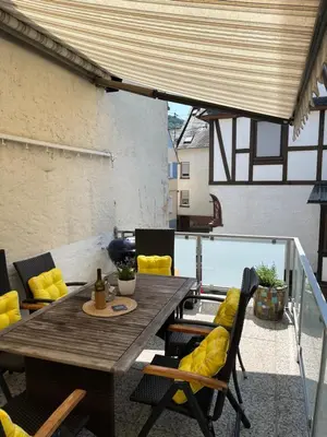 Ein Sitzbereich in der Unterkunft Ferienhaus Ankerpunkt