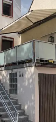 Ein Balkon oder eine Terrasse in der Unterkunft Ferienhaus Ankerpunkt