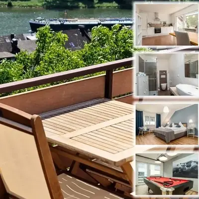 Riesling Appartement for 2 - 4 People - Billiards - Balcony with Mosel View - Parking - Wine Barrel Bar - Fully Equipped Kitchen - Netflix - WaipuTV - 3 km from Cochem
