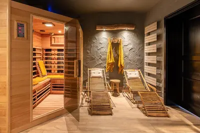 Grundriss der Unterkunft Einzigartige Traumwohnung mit Whirlpool & Sauna bietet Luxus und Erholung