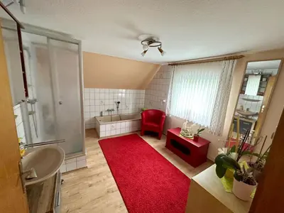 Ein Sitzbereich in der Unterkunft Apartment Kleeblatt by Interhome