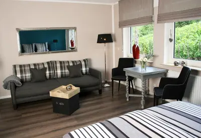 Ein Sitzbereich in der Unterkunft Weinburg -Das Ferienhaus