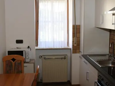 Küche/Küchenzeile in der Unterkunft Ferienwohnung Marquis
