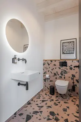 Ein Badezimmer in der Unterkunft Ferienhaus MOSELLODGE