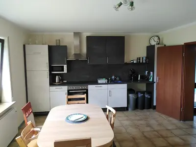 Küche/Küchenzeile in der Unterkunft Gästehaus Silbersbach
