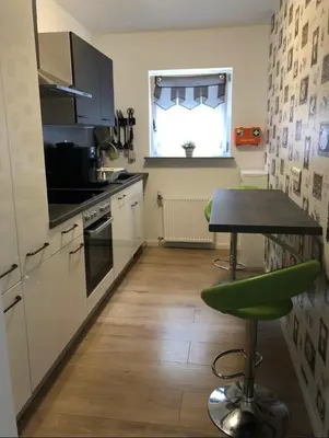 Küche/Küchenzeile in der Unterkunft Krune Ferienwohnung