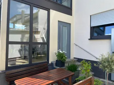 Ein Balkon oder eine Terrasse in der Unterkunft Ferienwohnung Bröder