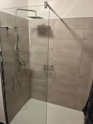 Ein Badezimmer in der Unterkunft Hubertushaus