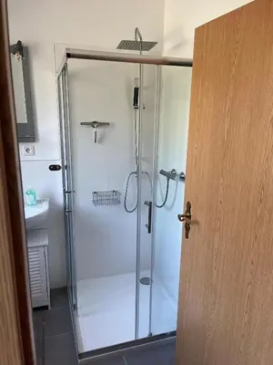 Ein Badezimmer in der Unterkunft Hubertushaus
