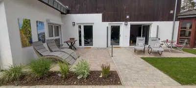 Ein Patio oder anderer Außenbereich in der Unterkunft Kastaniennest