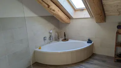 Ein Badezimmer in der Unterkunft Waldzeit Lodge - Ferienwohnung Eule
