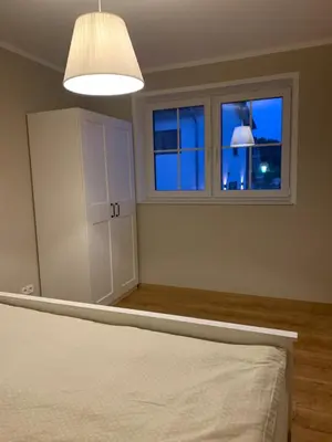 Ein Bett oder Betten in einem Zimmer der Unterkunft Ferienwohnung Schöne Aussicht in Simmertal