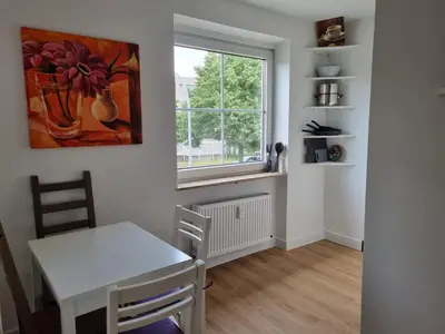 Küche/Küchenzeile in der Unterkunft Schöne Ferienwohnung zentral in Koblenz (HG)