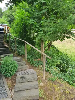 Ein Garten an der Unterkunft Romantic and Cosy Studio with Lake View in Meerfeld Eifel Region