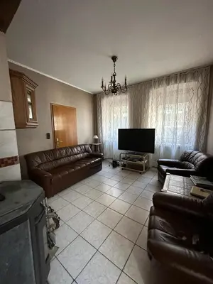 Ein Sitzbereich in der Unterkunft Ferienwohnung Vogtei7
