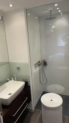 Ein Badezimmer in der Unterkunft Event-Ferienwohnung