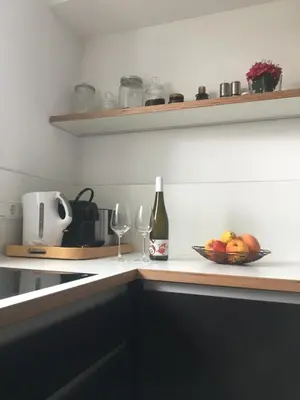 Küche/Küchenzeile in der Unterkunft WINETIME