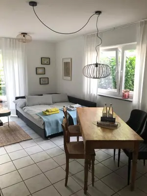 Ein Sitzbereich in der Unterkunft Moselidylle und Cityflair - Ferienwohnung Beth