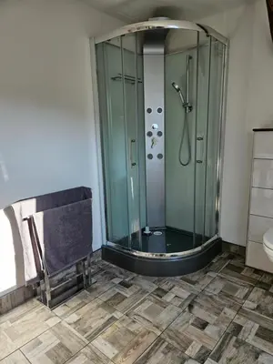 Ein Badezimmer in der Unterkunft Casa Rares