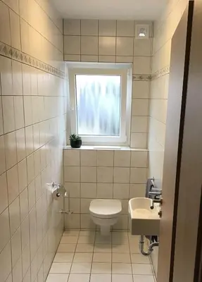 Ein Badezimmer in der Unterkunft Ferienwohnung Entenquack