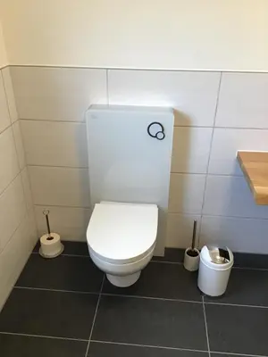 Ein Badezimmer in der Unterkunft Ferienwohnung Entenquack
