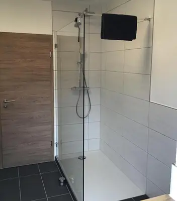 Ein Badezimmer in der Unterkunft Ferienwohnung Entenquack