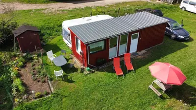 Ein Garten an der Unterkunft Tiny House Anneliese Hunde okay