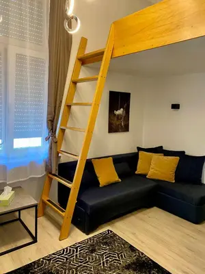 Ein Sitzbereich in der Unterkunft Schönes Apartment am Rhein - Zentral 1