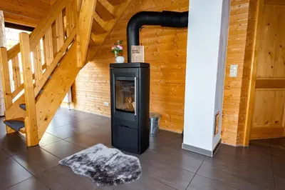 Grundriss der Unterkunft 5 Sterne Ferienhaus Annika mit Kamin, Seeblick und großer Terrasse