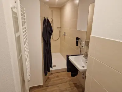 Ein Badezimmer in der Unterkunft Ferienwohnungen Lenz