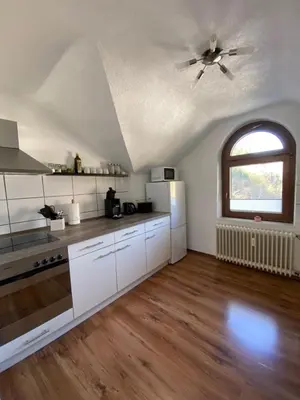 Küche/Küchenzeile in der Unterkunft Haus am Hang