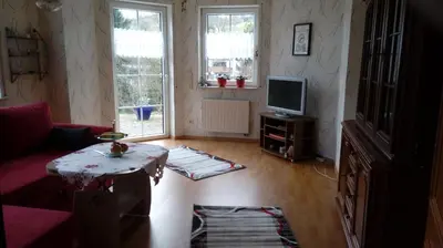 TV/Unterhaltungsangebot in der Unterkunft Am Reichelbach schöne Natur kostenlose Stellplätze